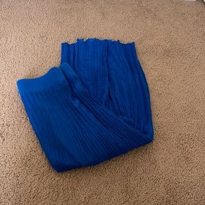 Blue midi skirt